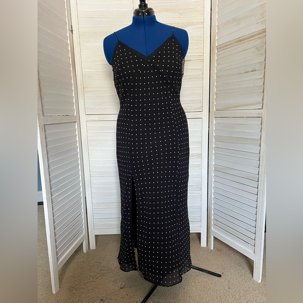Open Edit Polka Dot Lace Trim Slipdress size XL